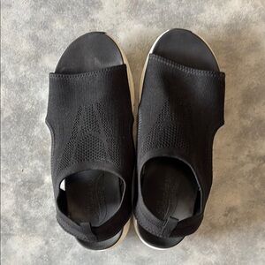 Black Open-Toe Sandals
